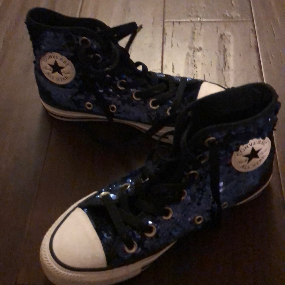 Converse high top black sequence size 5